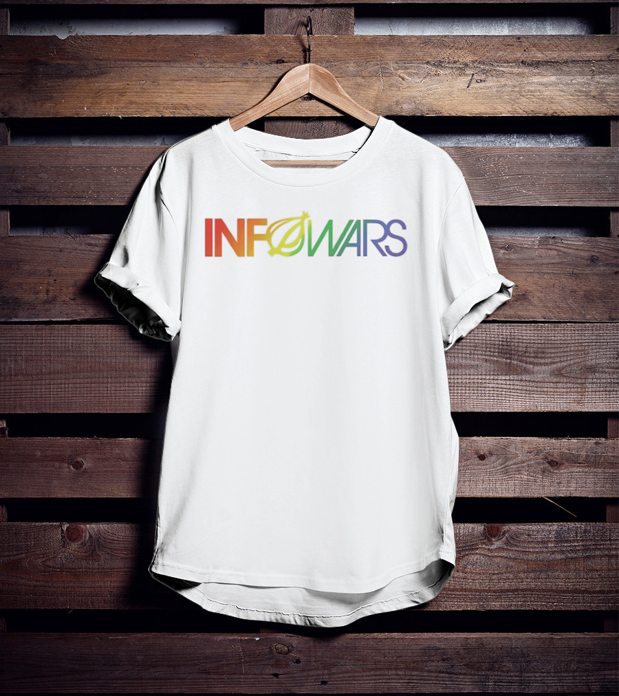 Infowars Alex Jones News Media Rainbow T-Shirt