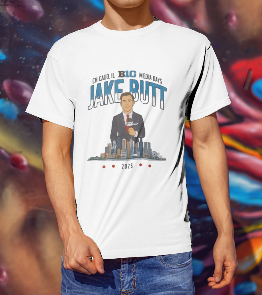 Chicago IL Big 10 Media Days 2026 Jake Butt T-Shirt