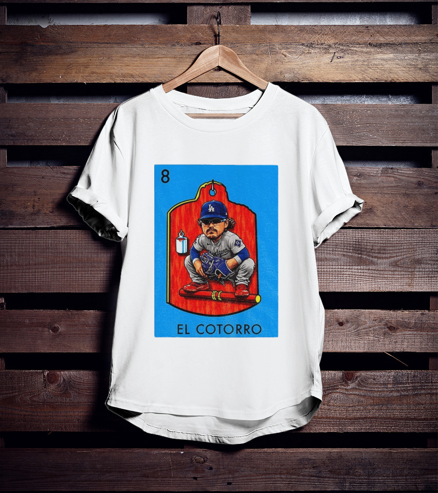 Joe Kelly Dodgers El Cotorro Loteria Card 8 T-Shirt