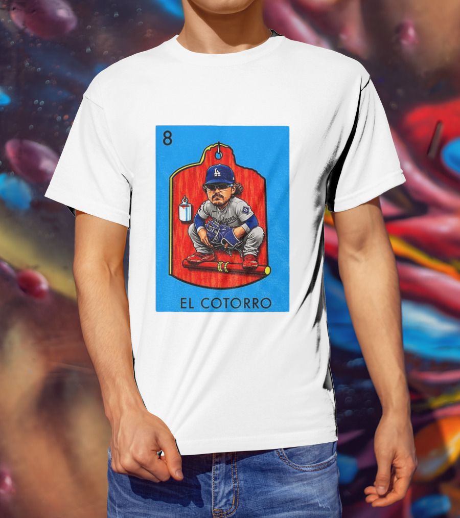 Joe Kelly Dodgers El Cotorro Loteria Card 8 T-Shirt