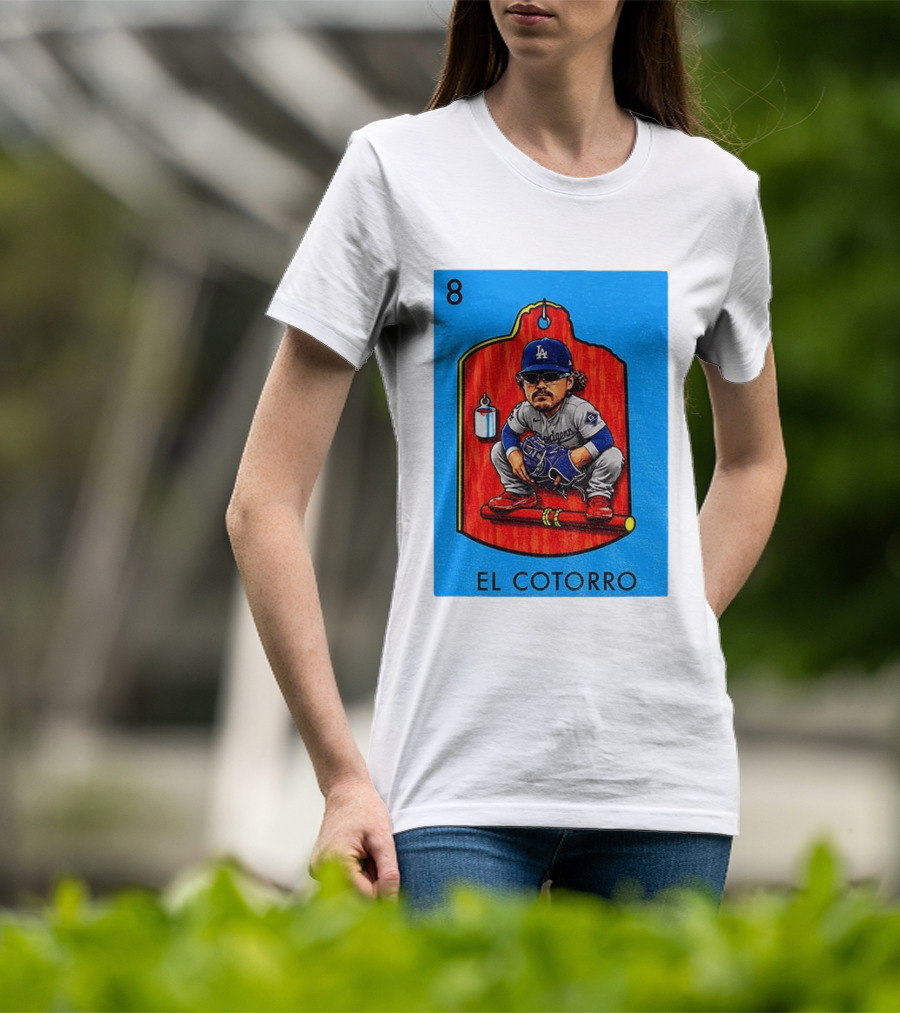 Joe Kelly Dodgers El Cotorro Loteria Card 8 T-Shirt