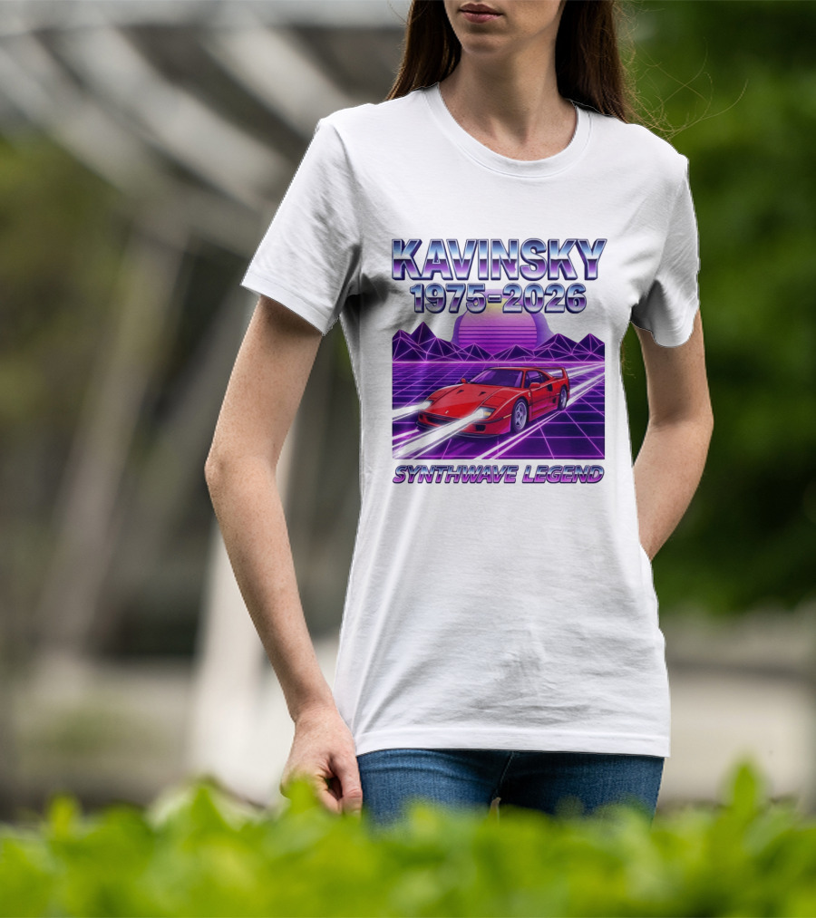 Kavinsky 1975 2026 Synthwave Legend Vaporwave Retro Car Aesthetic T-Shirt