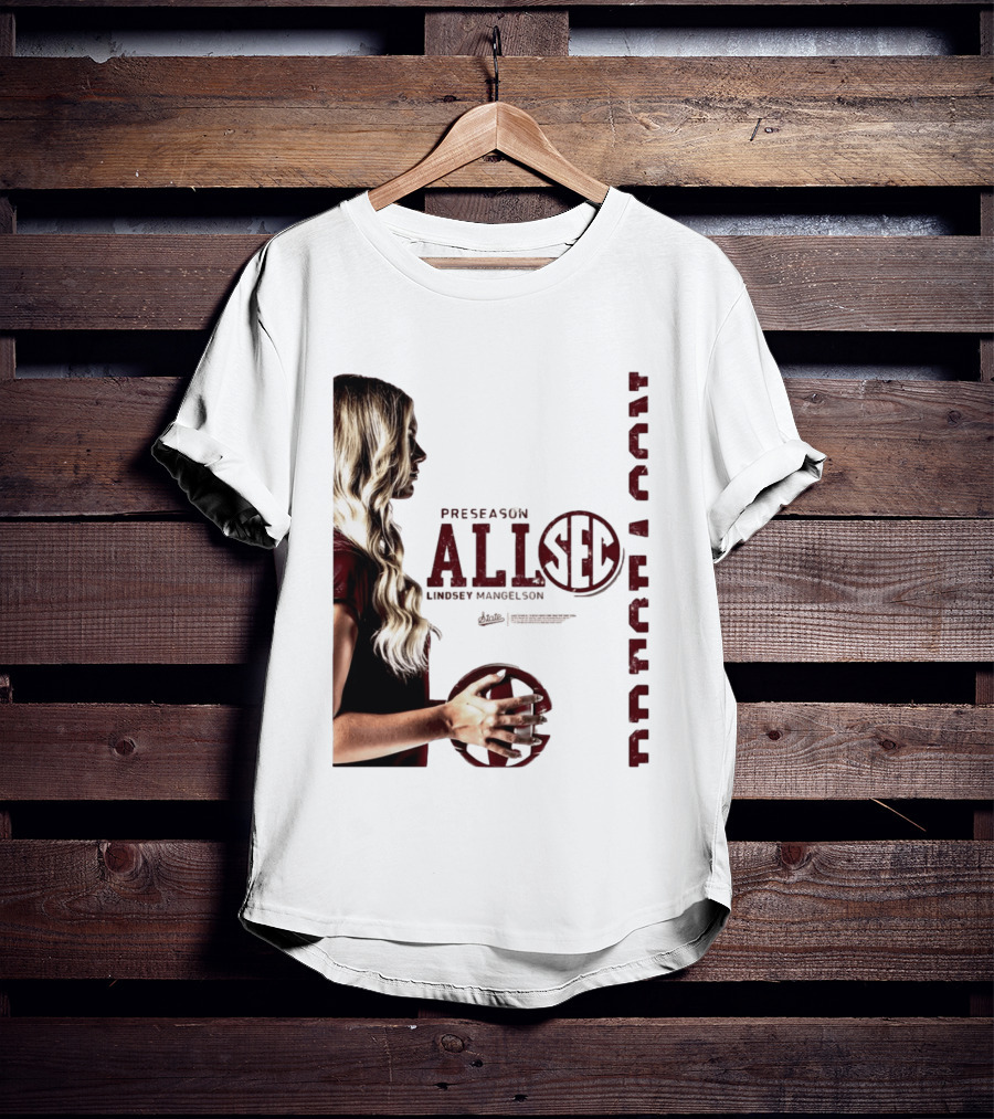 Preseason All SEC Lindsey Mangelson Mississippi State Volleyball 2026 T-Shirt