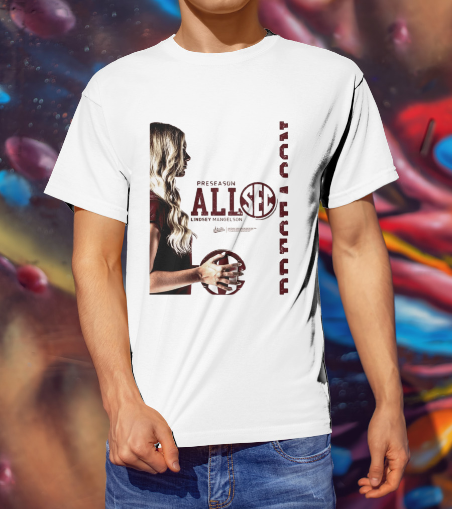 Preseason All SEC Lindsey Mangelson Mississippi State Volleyball 2026 T-Shirt