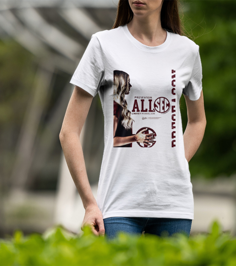 Preseason All SEC Lindsey Mangelson Mississippi State Volleyball 2026 T-Shirt