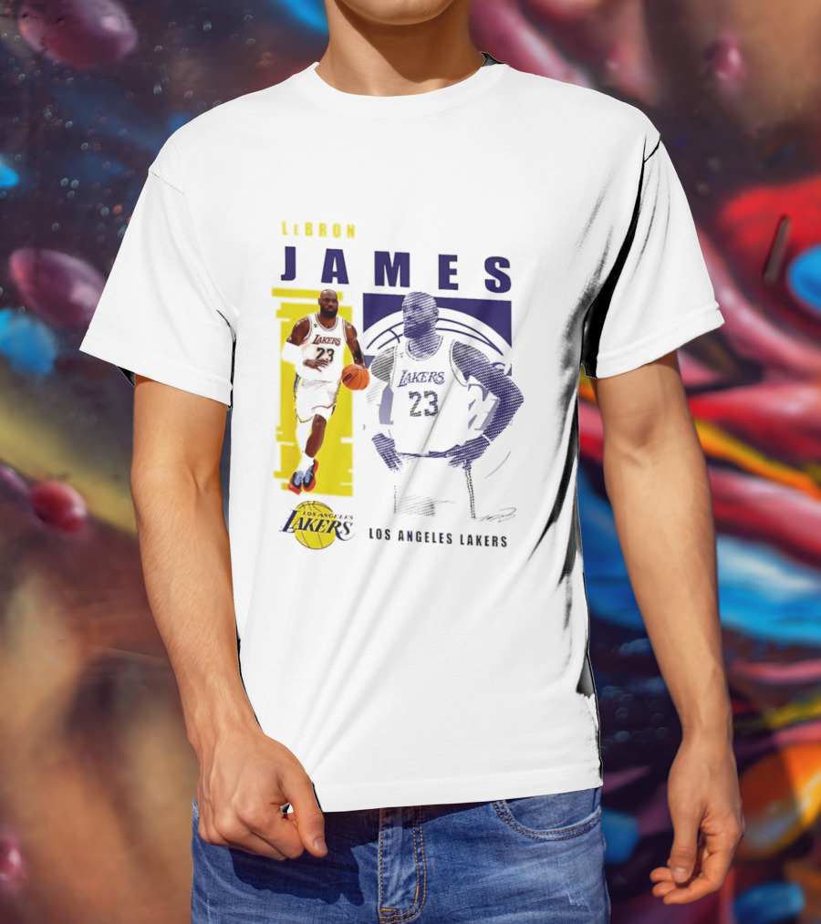 LeBron James Los Angeles Lakers Basketball Highlights 23 T-Shirt