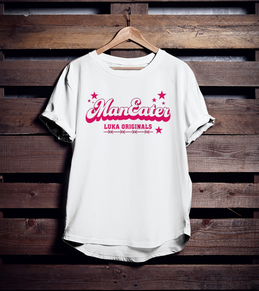 Man Eater Stars Luka Originals Bold Pink Sporty T-Shirt