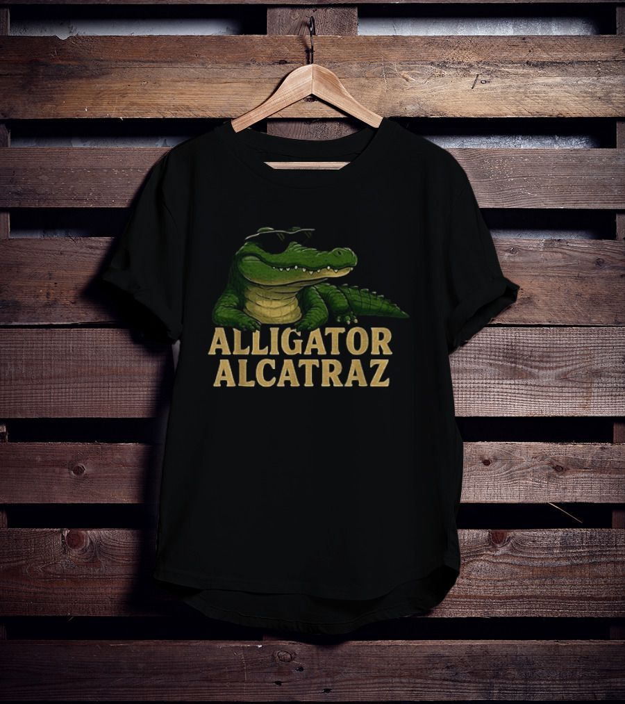Alligator Alcatraz Sunglasses Meme Florida Humor T-Shirt