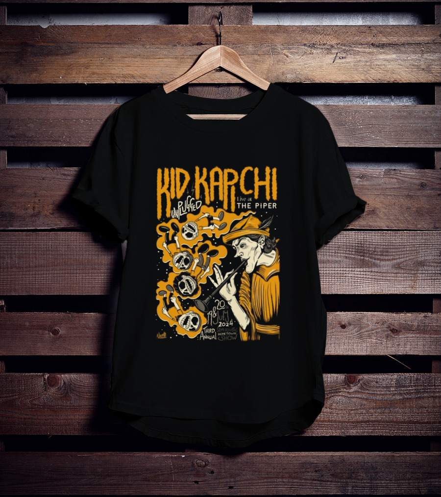 Kid Kapichi Unplugged Live The Piper July 19 20 2024 Semi Acoustic Hometown Show T-Shirt