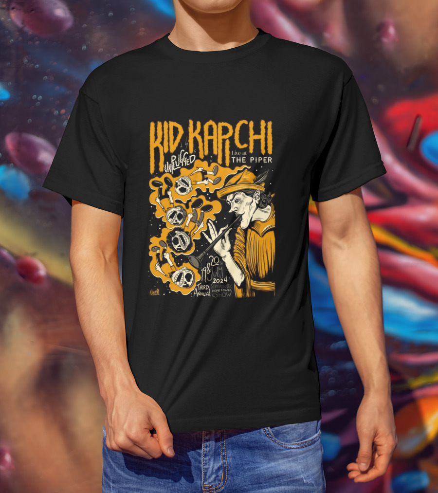 Kid Kapichi Unplugged Live The Piper July 19 20 2024 Semi Acoustic Hometown Show T-Shirt