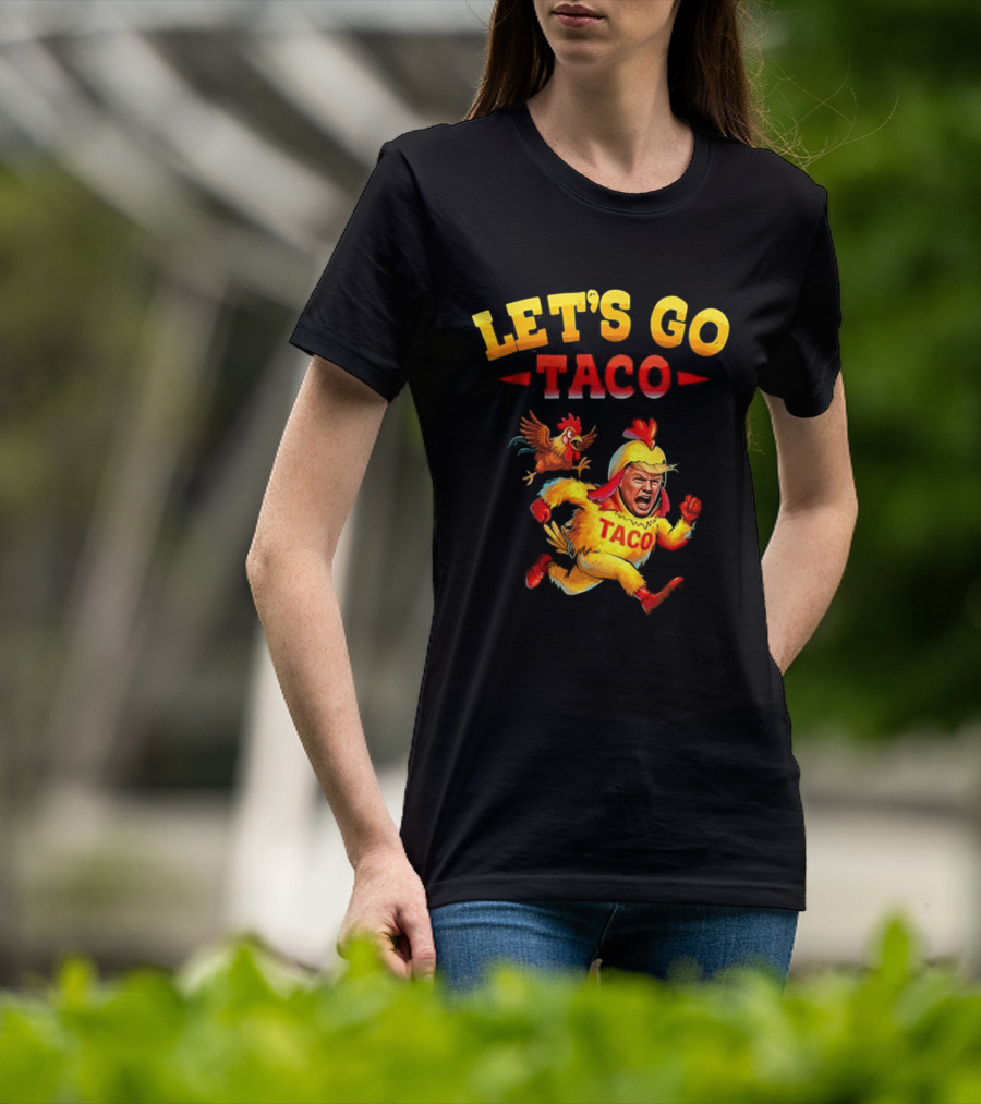 LET'S GO TACO Chicken Costume Running Man T-Shirt