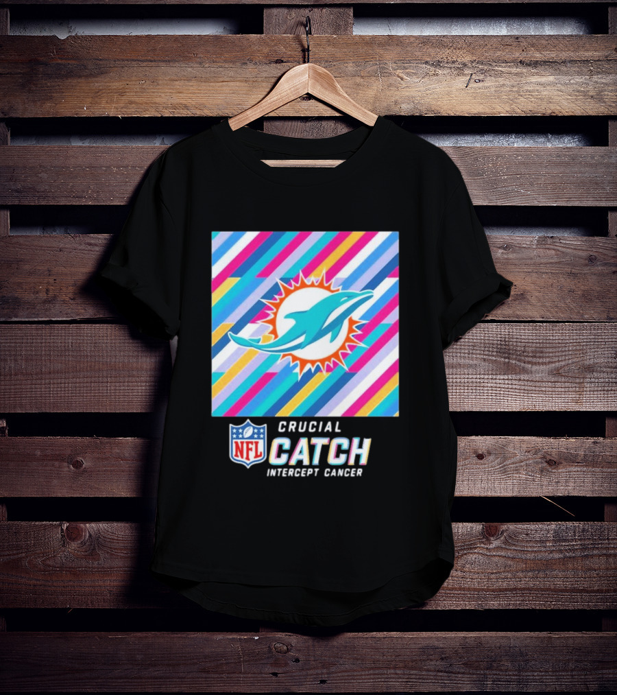 Crucial Catch Intercept Cancer NFL Miami Dolphins 2024 T-Shirt