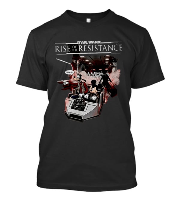 Star Wars Rise Of The Resistance Mickey Goofy Disney Adventure T-Shirt