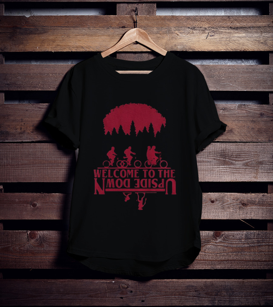 Stranger Things Welcome To The Upside Down Bike Adventure T-Shirt