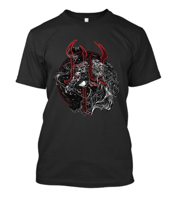 The Hu Mongolian Horse Charcoal Mythical Beast Symbolism T-Shirt