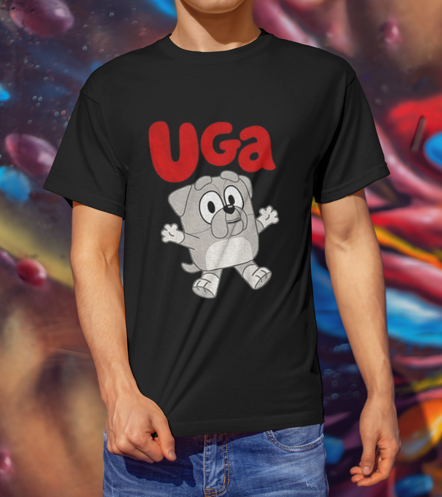 UGA Bulldogs Mascot Cartoon Graphic Game Day T-Shirt