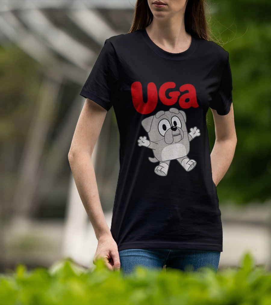 UGA Bulldogs Mascot Cartoon Graphic Game Day T-Shirt