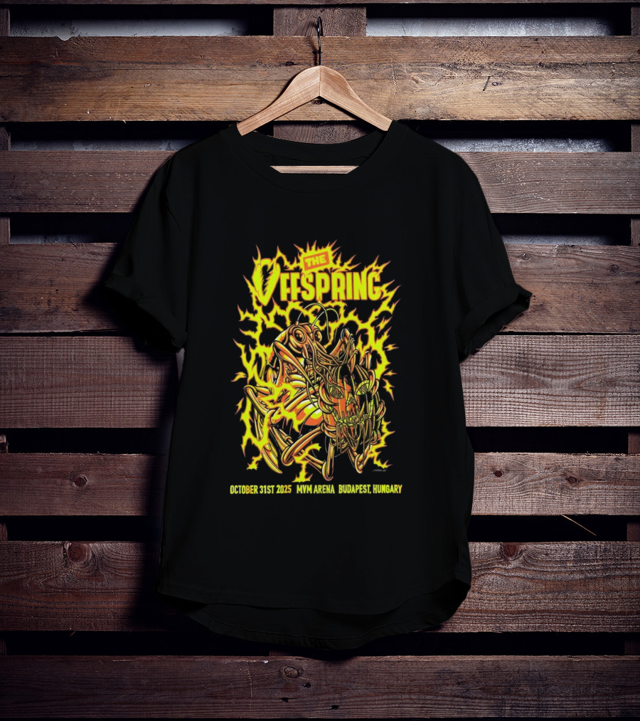The Offspring MVM Arena Budapest Hungary Oct 31 2025 Electric Insect T-Shirt