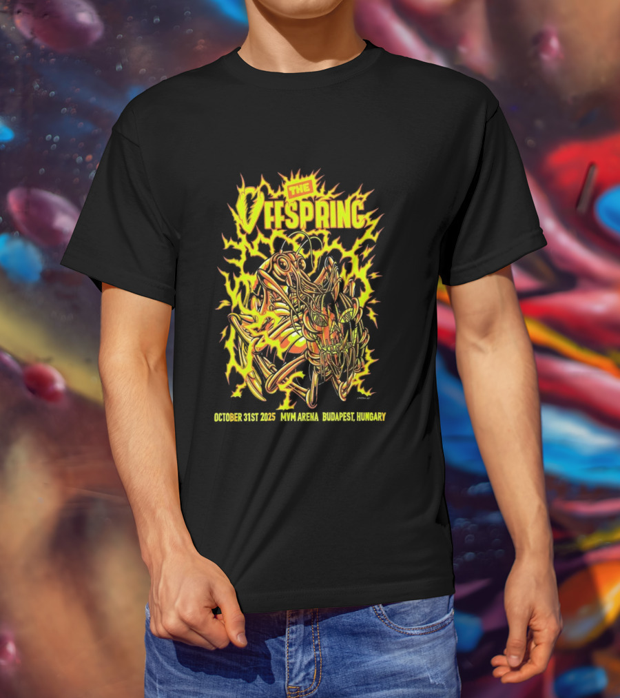 The Offspring MVM Arena Budapest Hungary Oct 31 2025 Electric Insect T-Shirt