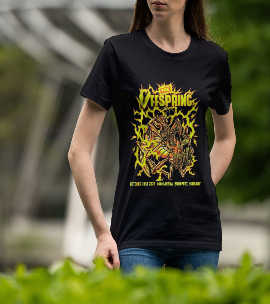 The Offspring MVM Arena Budapest Hungary Oct 31 2025 Electric Insect T-Shirt