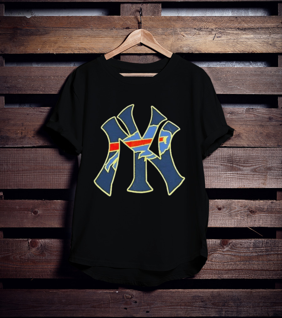 New York Yankees Buffalo Bills Collaboration T-Shirt