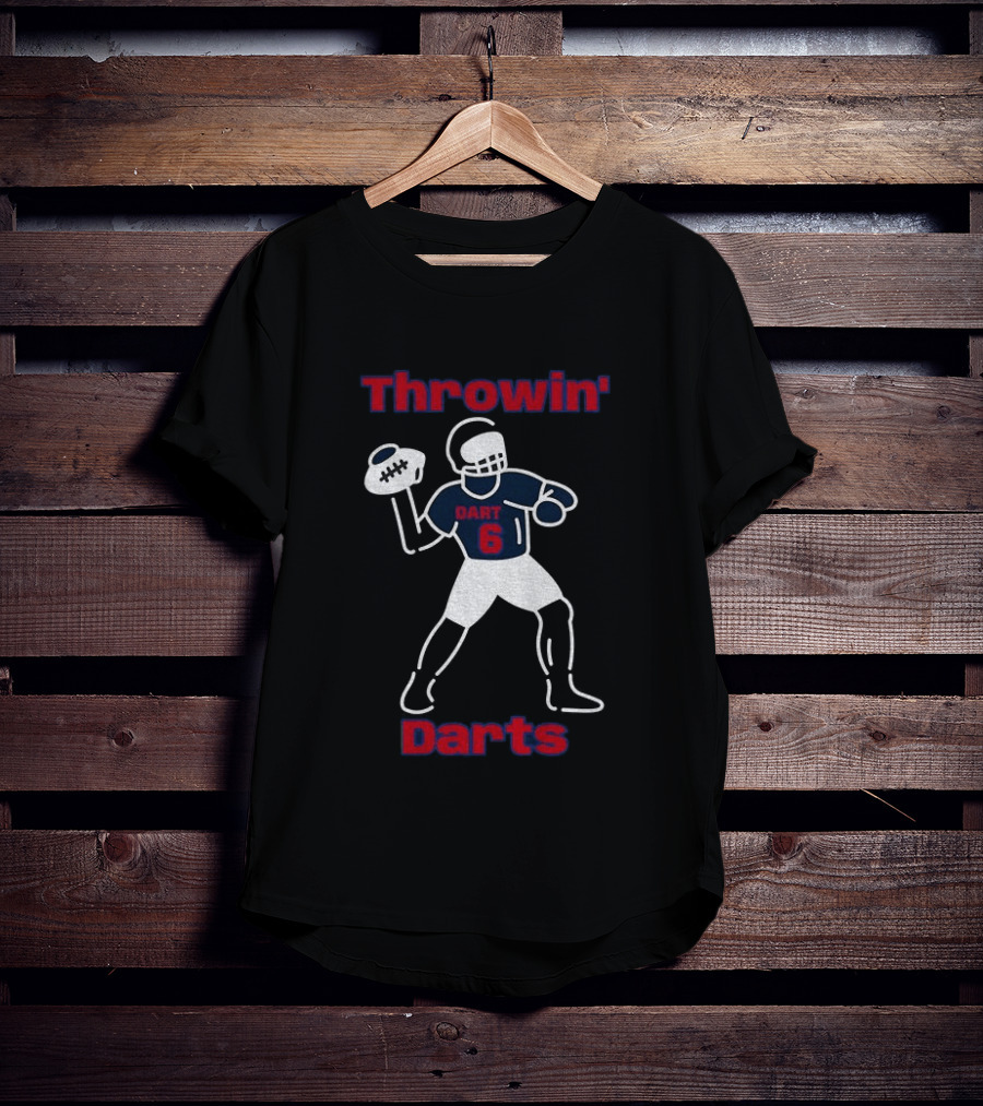 Throwin Darts Dart 6 New York Giants Football 2025 T-Shirt