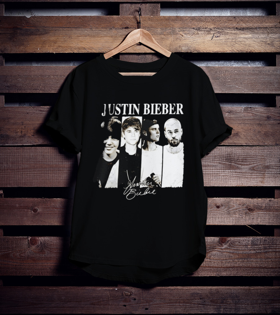 Justin Bieber Swag Evolution Signature Only Here T-Shirt