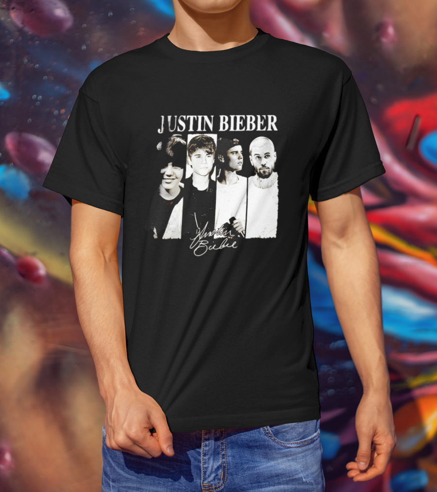 Justin Bieber Swag Evolution Signature Only Here T-Shirt