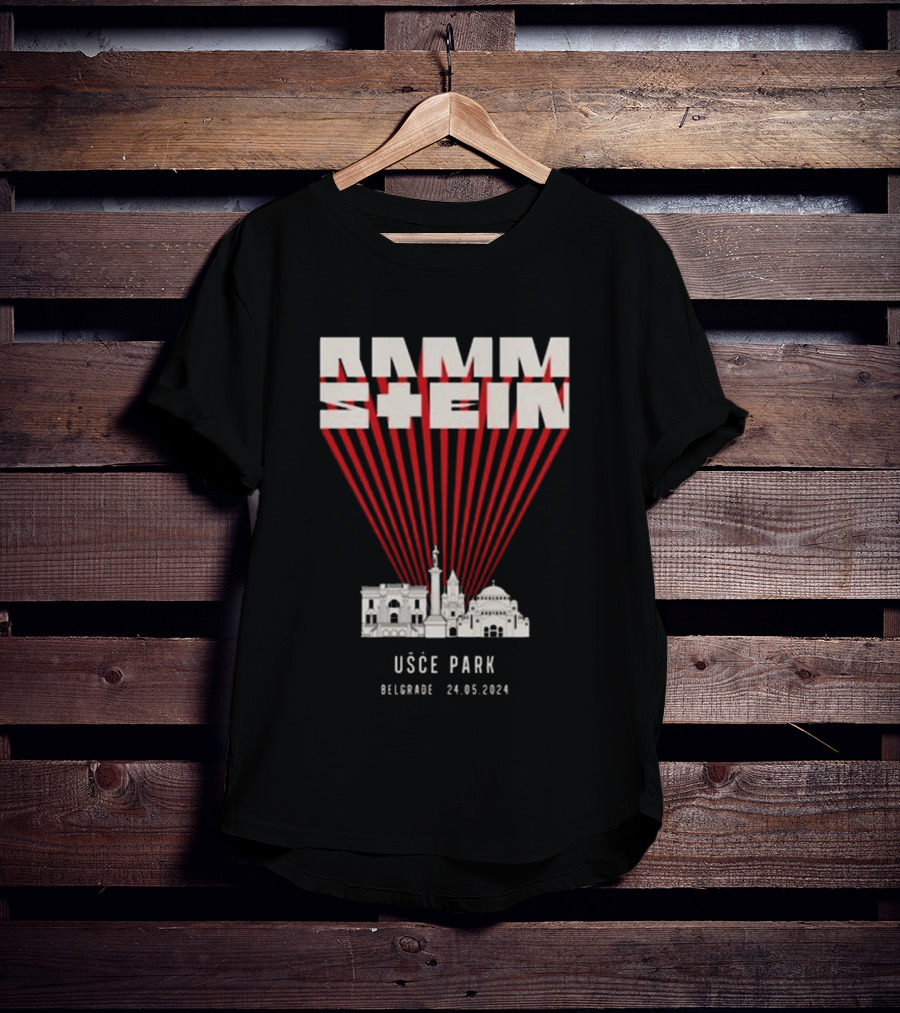 Rammstein Usce Park Belgrade 24 5 2024 Europe Stadium Tour T-Shirt