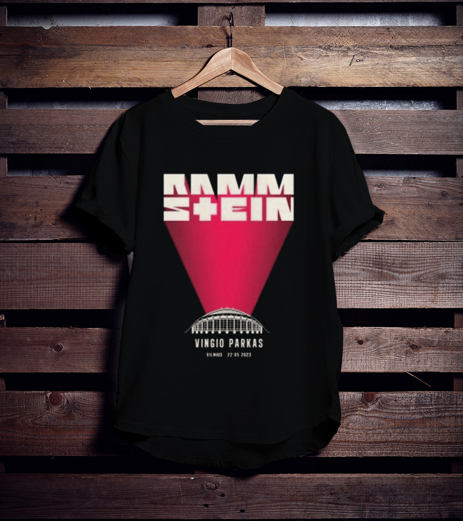 Rammstein Vingio Parkas Vilnius 22 05 2023 Tour Event T-Shirt
