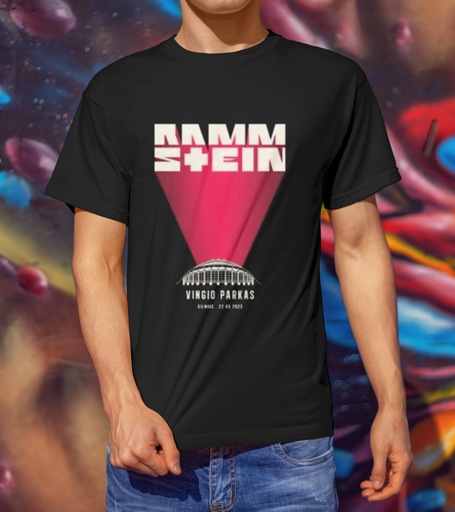 Rammstein Vingio Parkas Vilnius 22 05 2023 Tour Event T-Shirt