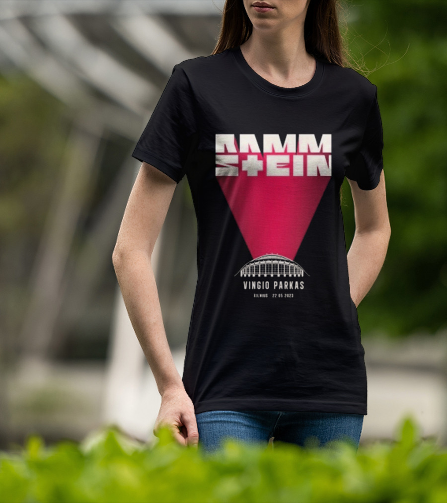 Rammstein Vingio Parkas Vilnius 22 05 2023 Tour Event T-Shirt