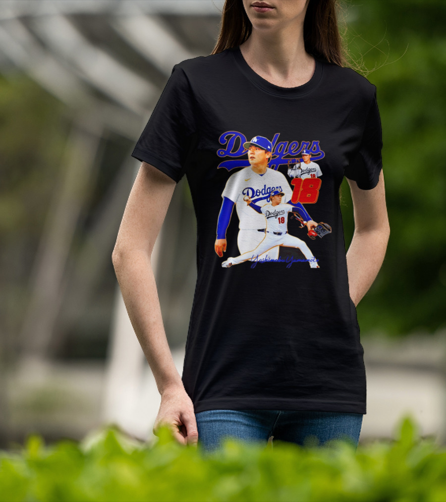 Los Angeles Dodgers Yoshinobu Yamamoto 18 Baseball 2026 T-Shirt