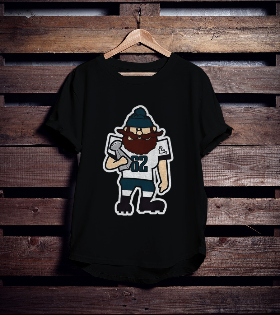 Yukon Cornelius 62 Philadelphia Eagles Football Trophy T-Shirt