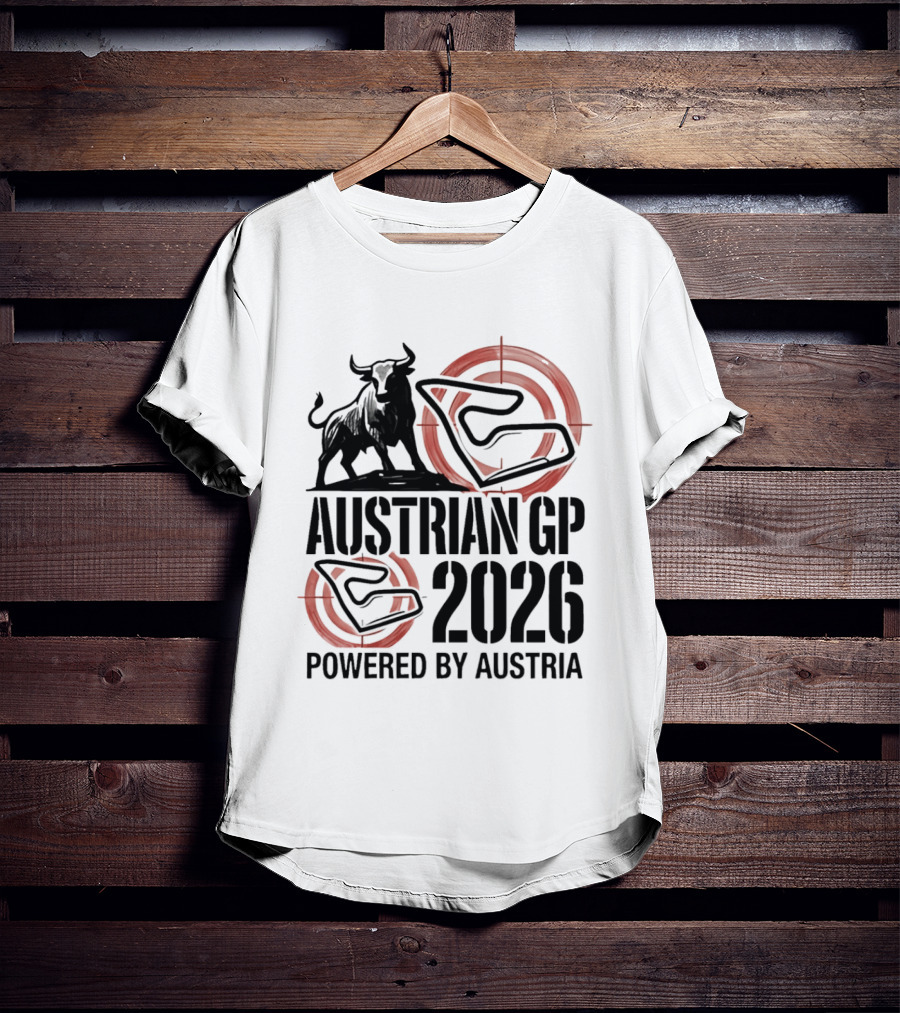 Austrian GP 2026 Powered By Austria Charging Bull Racing Circuit T-Shirt
