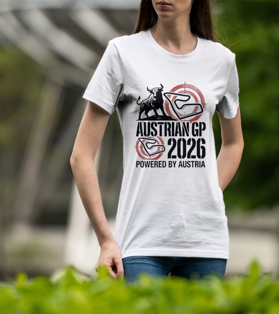 Austrian GP 2026 Powered By Austria Charging Bull Racing Circuit T-Shirt