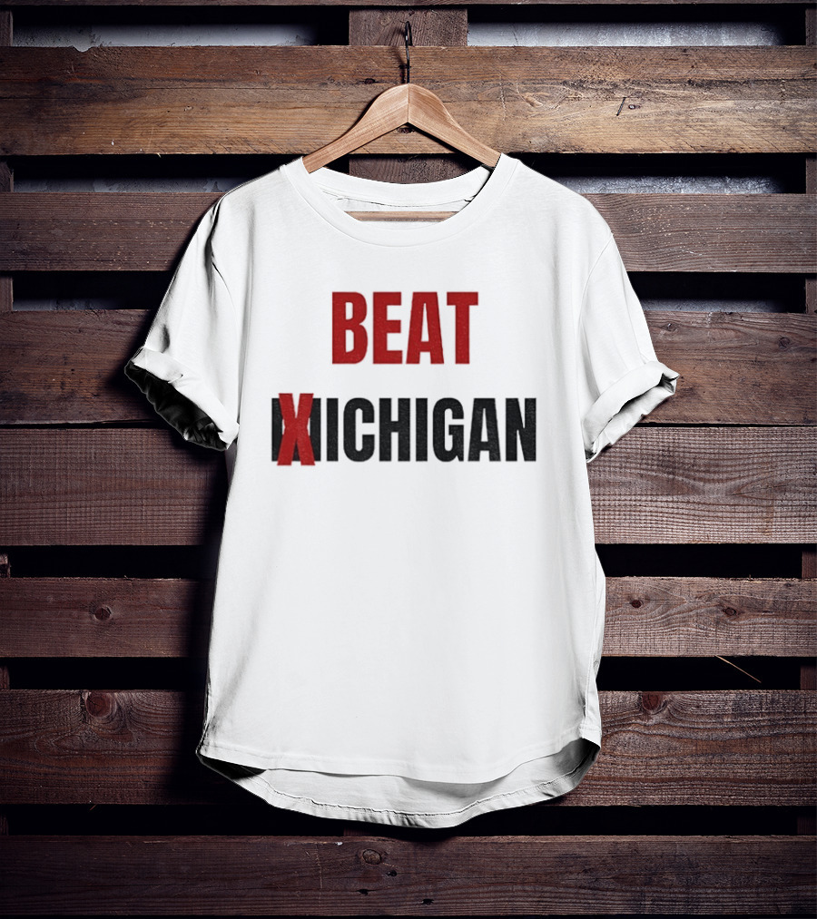 Beat Michigan Ohio State Buckeyes Football NCAA 2025 Rivalry Game T-Shirt