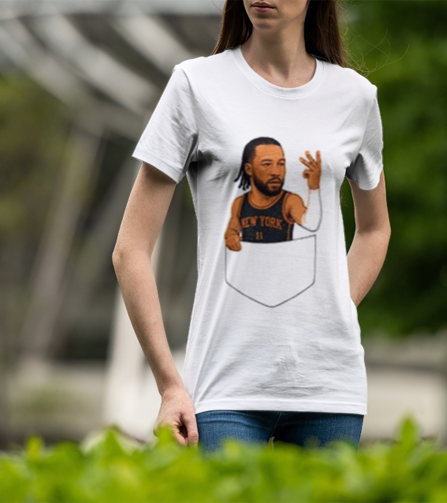 Jalen Brunson New York Knicks NBA Pocket T-Shirt