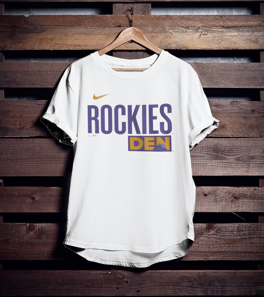 Colorado Rockies 2025 City Connect Rockies Nike DEN Wordmark T-Shirt