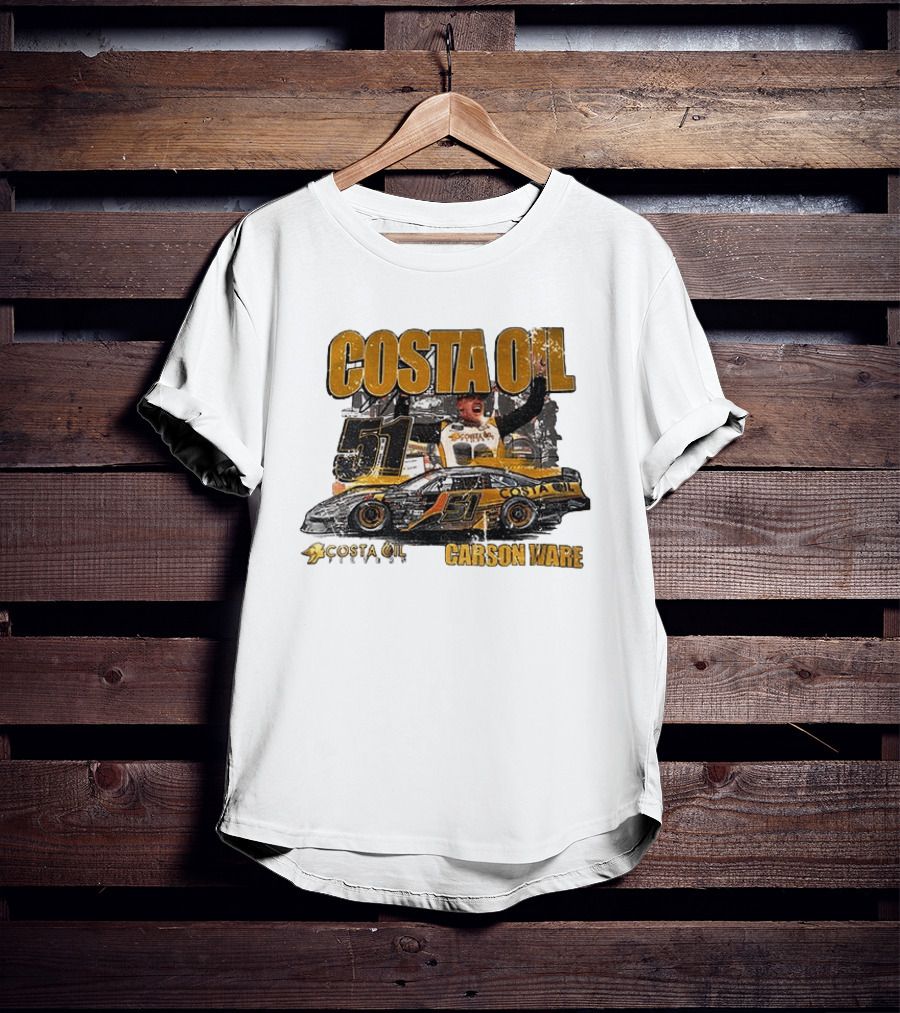 Costa Oil Racing Carson Ware 51 Nascar Victory Celebration T-Shirt