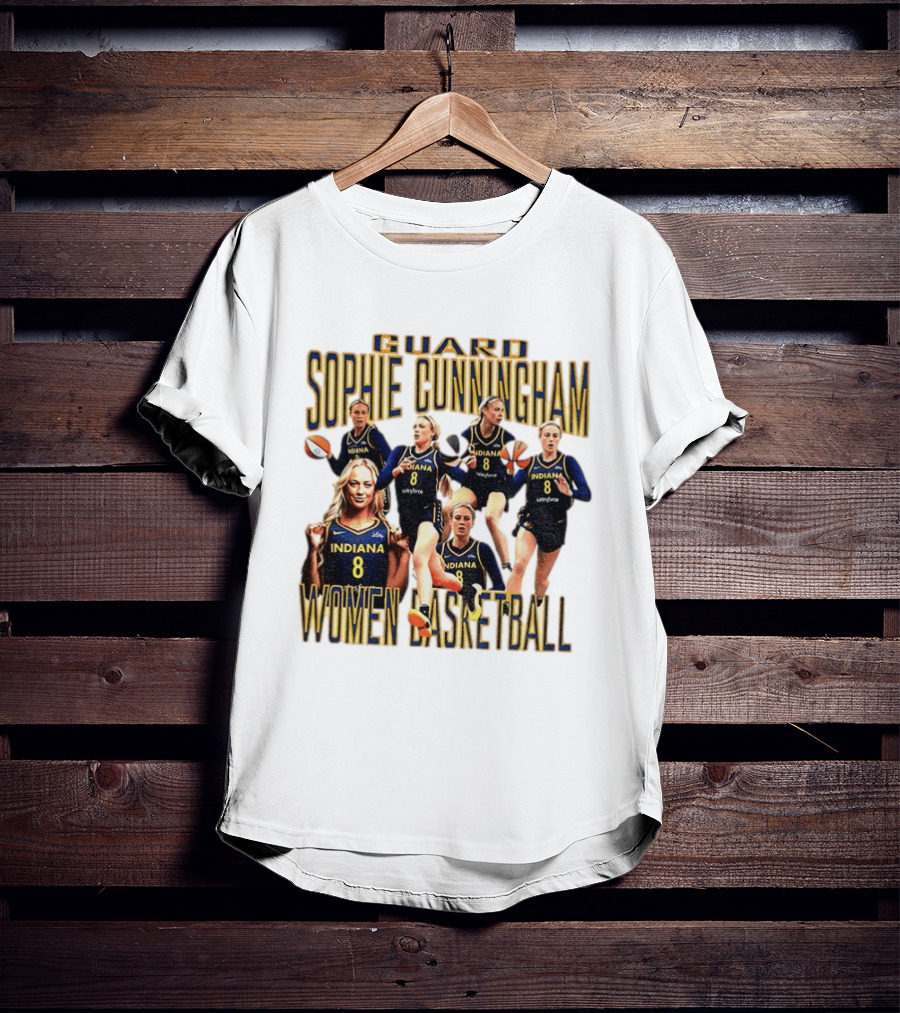 Guard Sophie Cunningham Indiana Fever Women Basketball Player 8 T-Shirt
