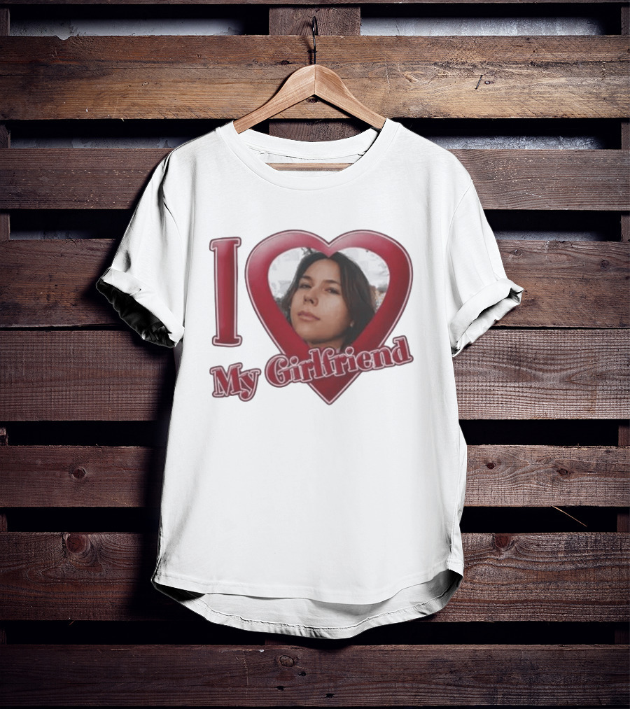 I Heart My Girlfriend Gigi Perez Photo Inside Heart T-Shirt