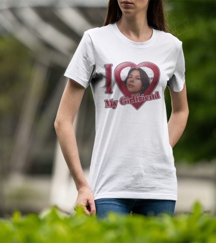 I Heart My Girlfriend Gigi Perez Photo Inside Heart T-Shirt