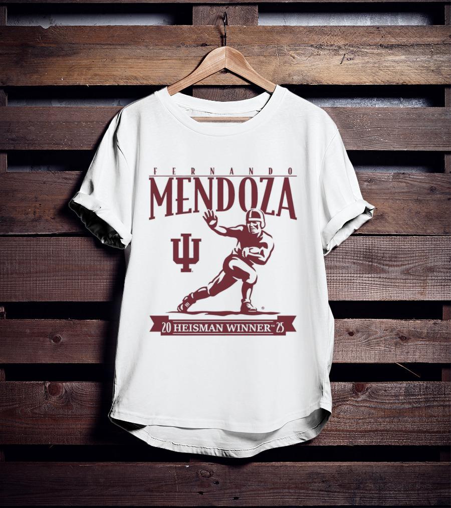 Indiana Football Fernando Mendoza Heisman Winner 2025 T-Shirt