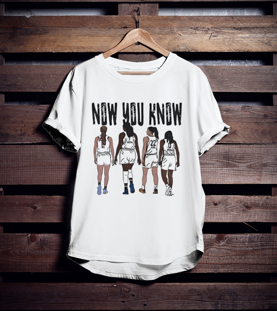 Now You Know Caitlin Clark Kelsey Mitchell Aliyah Boston Indiana Fever WNBA Basketball T-Shirt
