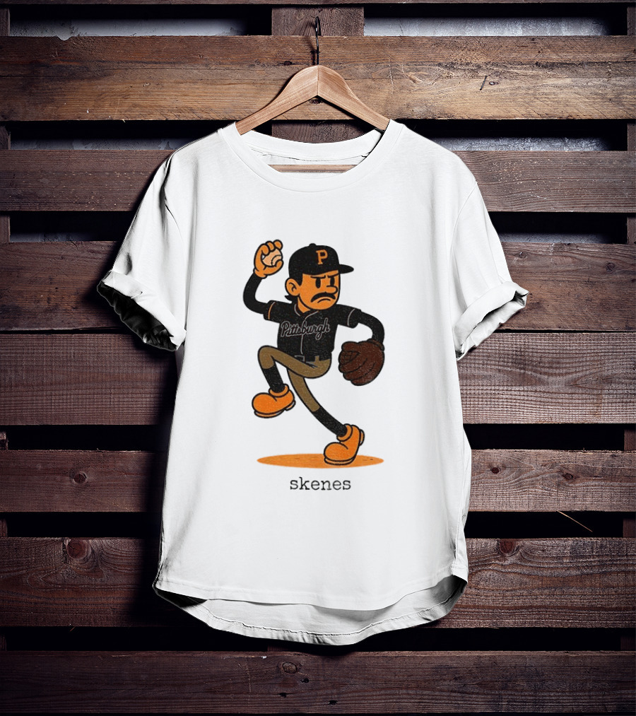 Paul Skenes Pittsburgh P Baseball MLB Cartoon Skenes T-Shirt