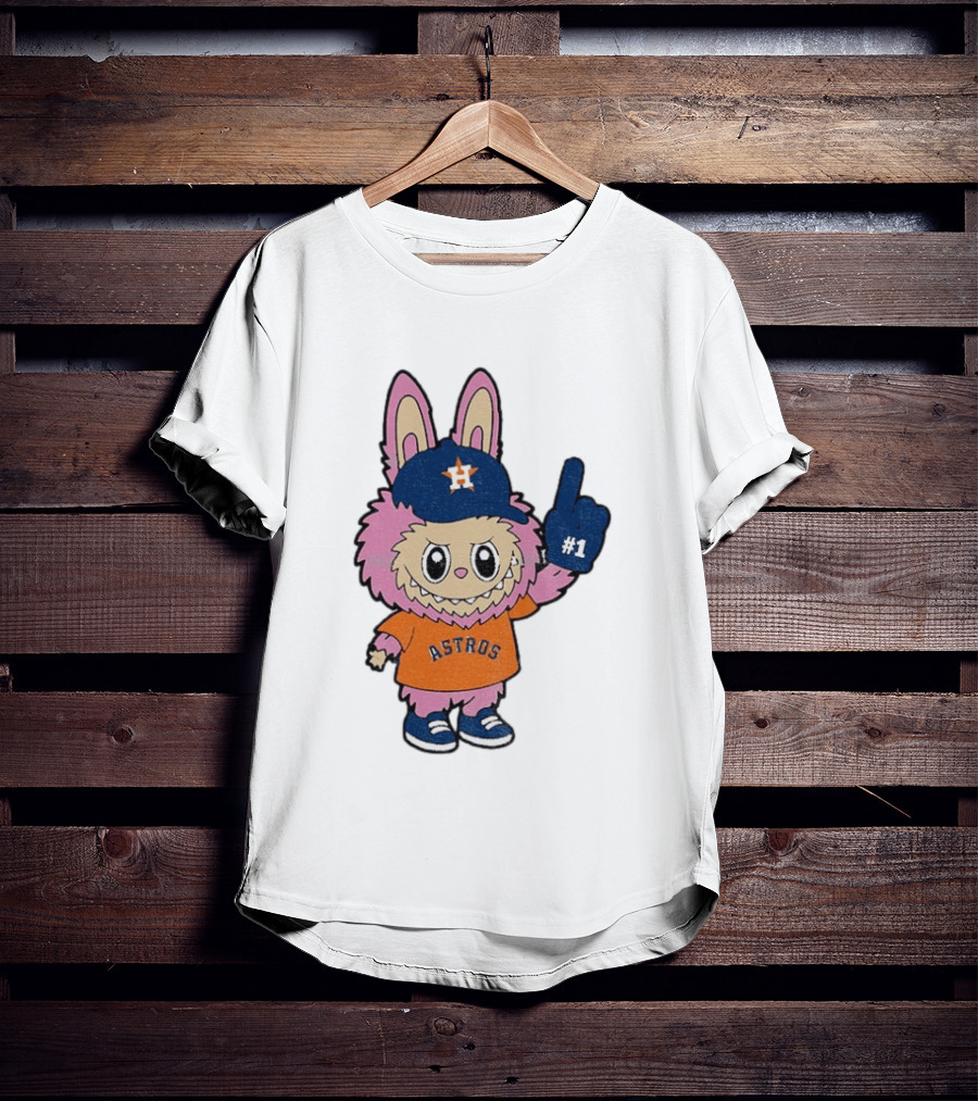 Labubu Astros 2025 Pink Houston MLB Baseball Sports T-Shirt