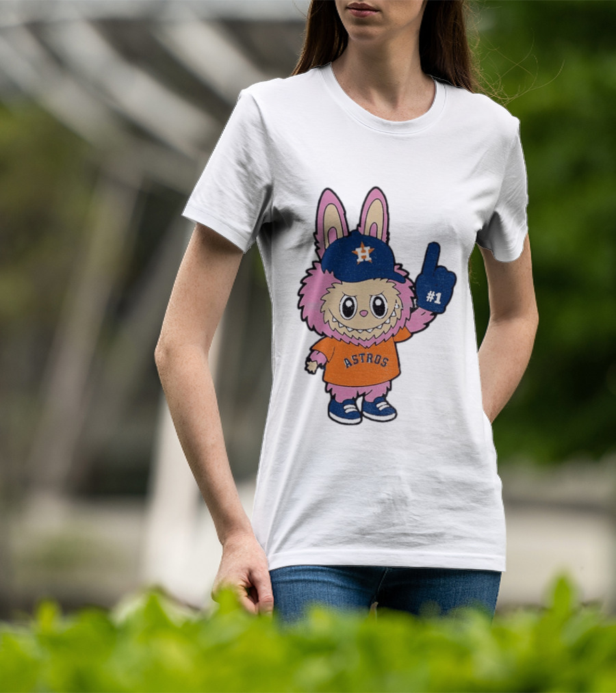 Labubu Astros 2025 Pink Houston MLB Baseball Sports T-Shirt