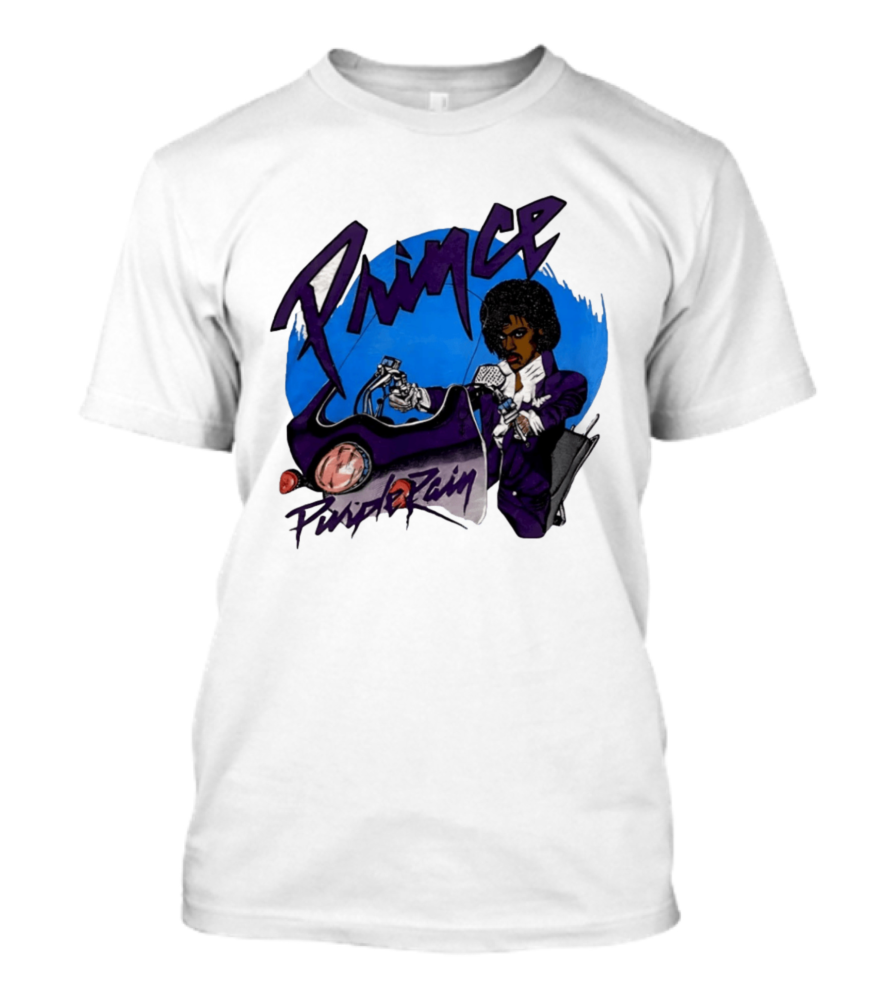 Prince Purple Rain Motorcycle 80s Music T-Shirt