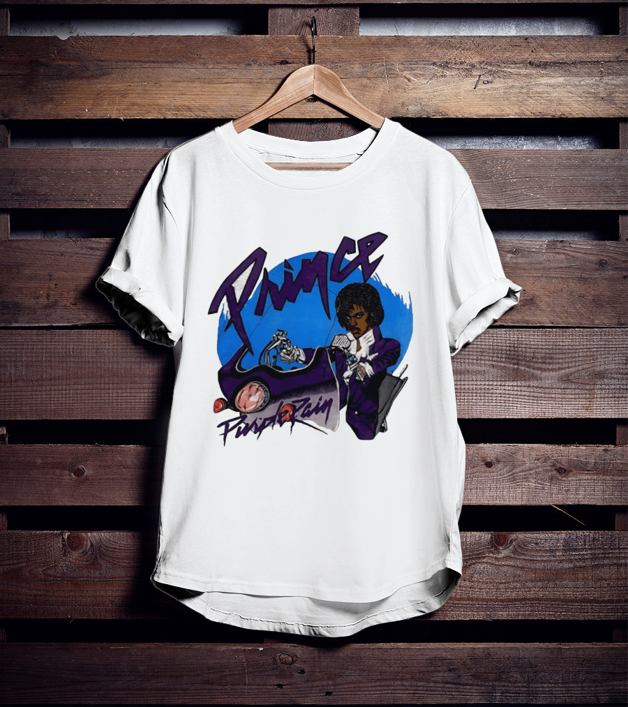 Prince Purple Rain Motorcycle 80s Music T-Shirt